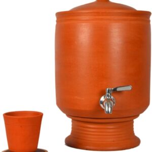 Village Decor Handmade Earthen Clay water pot