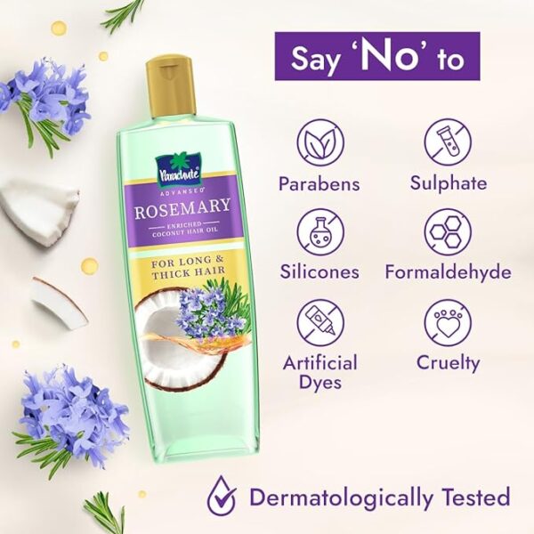 Parachute Advansed Rosemary Enriched Coconut Hair Oil - Image 3