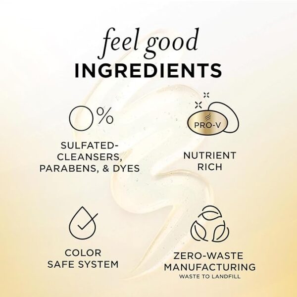 Pantene Sulfate Free Shampoo with Rice Water, Protects Natural Hair Growth - Image 2