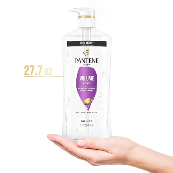 Pantene Shampoo Twin Pack with Hair Treatment, Volume & Body for Fine Hair,