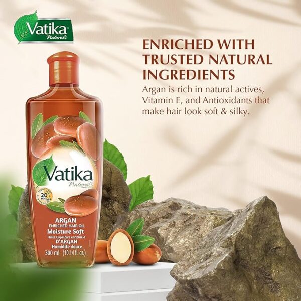 Dabur Vatika Naturals  Strengthening & Hair Oil Serum Smooth - Image 3