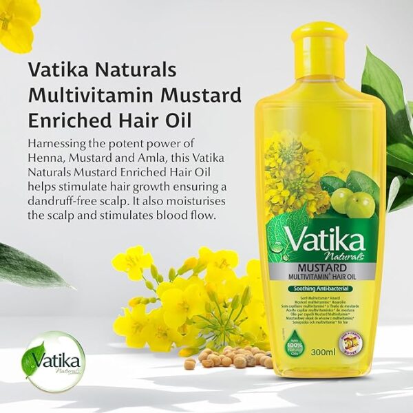 Vatika Naturals Multivitamin Hair Oil - Enriched with Essential Nutrients for Strong - Image 7