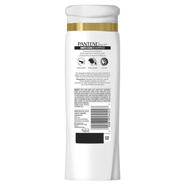 Pantene Shampoo Smooth & Sleek 12.6 Ounce - Image 7