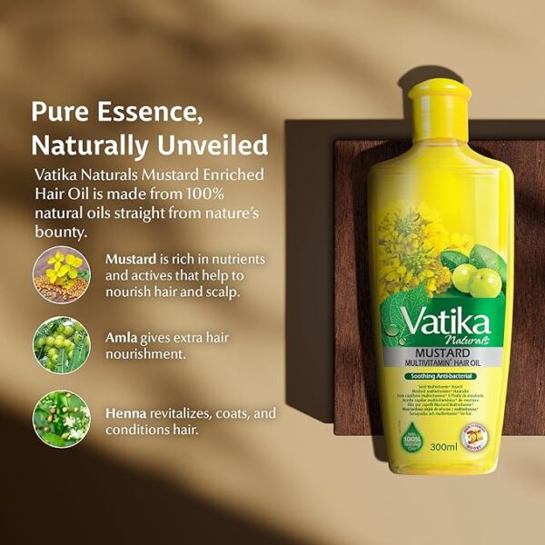 Vatika Naturals Multivitamin Hair Oil - Enriched with Essential Nutrients for Strong - Image 5