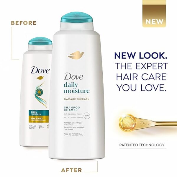 Dove Damage Therapy Shampoo Daily Moisture for Dry Hair - Image 3