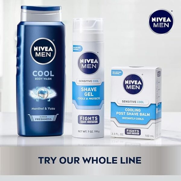 Nivea Men Cool Body Wash with Icy Menthol, Scented Body Wash for Men - Image 5