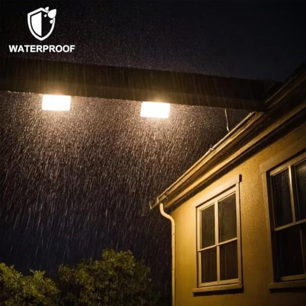 Solar Flood Light Outdoor, 1500LM Bright White Floodlights Waterproof Solar Power - Image 5