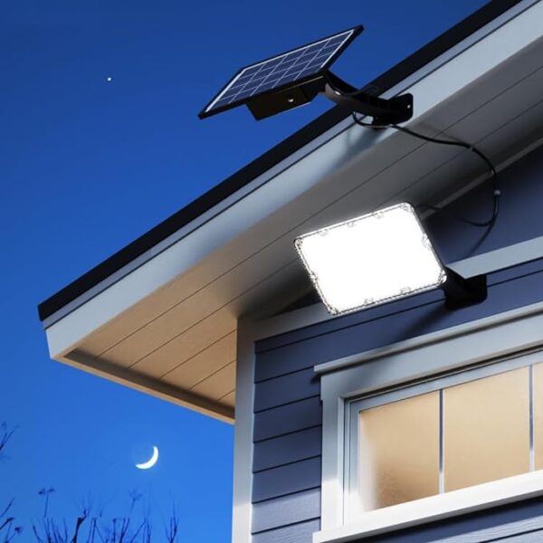 JACKYLED 1000 Lumens 299 LED Solar Lights Outdoor Bright Solar Dusk to Dawn Light - Image 4