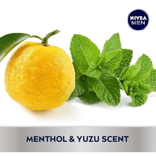 Nivea Men Cool Body Wash with Icy Menthol, Scented Body Wash for Men - Image 3