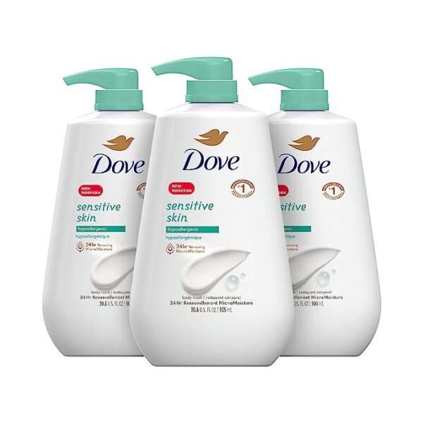 Dove Body Wash with Pump Sensitive Skin 3 Count