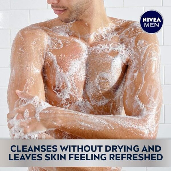 Nivea Men Cool Body Wash with Icy Menthol, Scented Body Wash for Men - Image 4