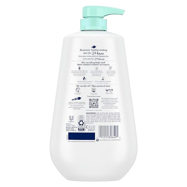 Dove Body Wash with Pump Sensitive Skin 3 Count - Image 2