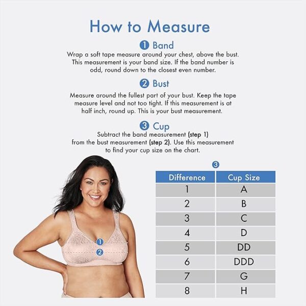 PLAYTEX Women's 18-hour Ultimate Lift Wireless Full-coverage Bra - Image 5