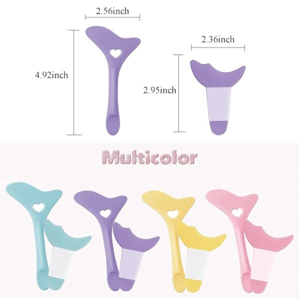 Eyeliner Stencils 4Pcs Reusable Silicone Eyeliner Aid Mascara - Image 6