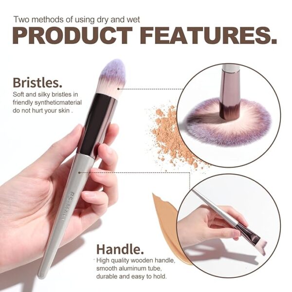 BS-MALL Makeup Brush Set 18 Pcs Premium Synthetic - Image 6