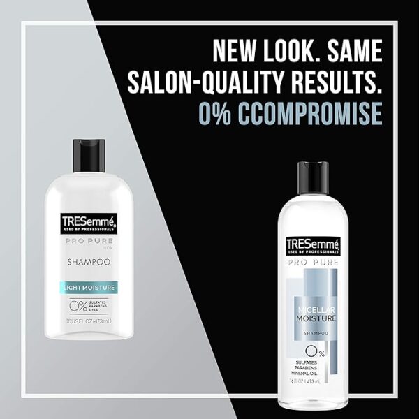 TRESemmé Pro Pure Shampoo For Daily Moisture Micellar Moisture Paraben Free - Image 3