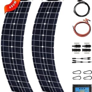 Solar Panel 400W 2X 200W PET Flexible Solar Panel Portable Mono Solar Battery Charger