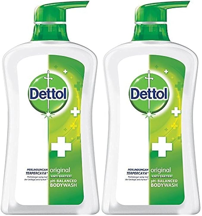 Dettol Anti Bacterial pH-Balanced Body Wash, Original, 21.1 Oz/625 Ml (Pack of 2)