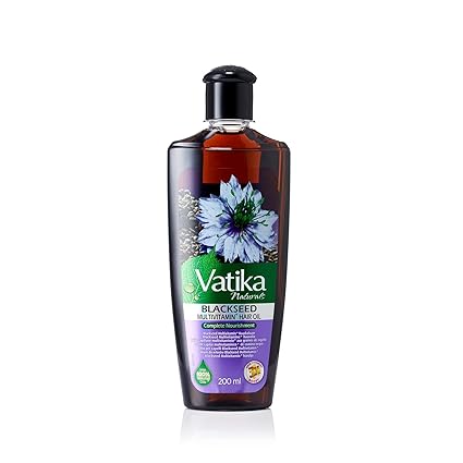 Dabur Vatika Ayurveda Herbal Black Seed Enriched Hair Oil for Complete Hair Care 200 ml