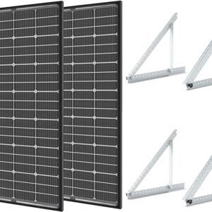 Bifacial 400 Watt Solar Panels 12V 10BB Monocrystalline Solar Panel with 2pcs