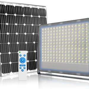 Gebosun 300W Solar Flood Lights Outdoor Dimmable