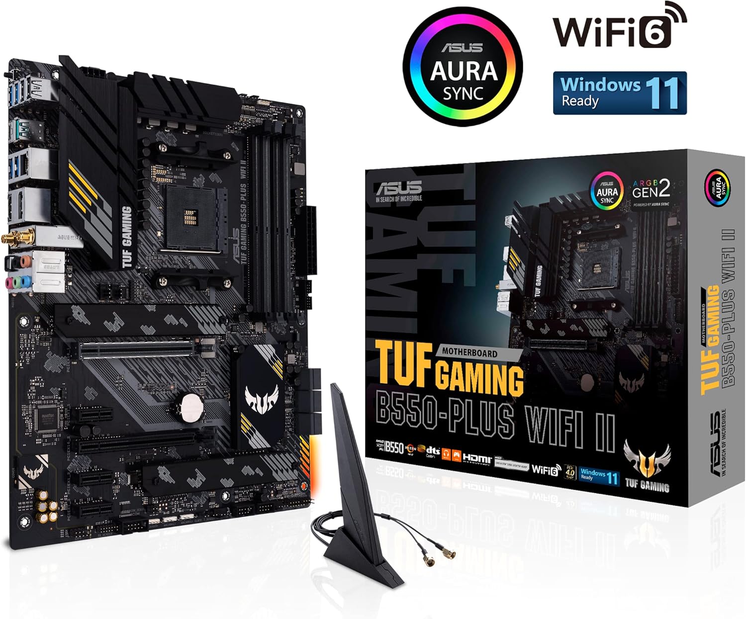 ASUS TUF Gaming B550-PLUS WiFi II AMD AM4 (3rd Gen Ryzen™) ATX Gaming Motherboard