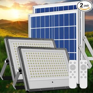 500W Solar Flood Lights Outdoor, 32000LM Bright Security Light