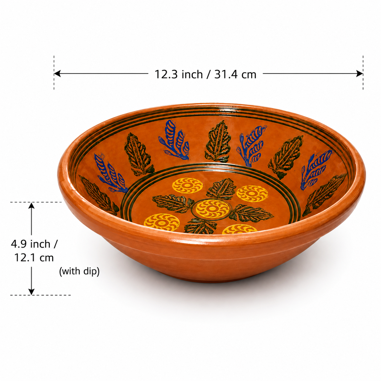 Terracotta Style Glazed Clay Bowl – Small Size, Count: 12 - Image 9