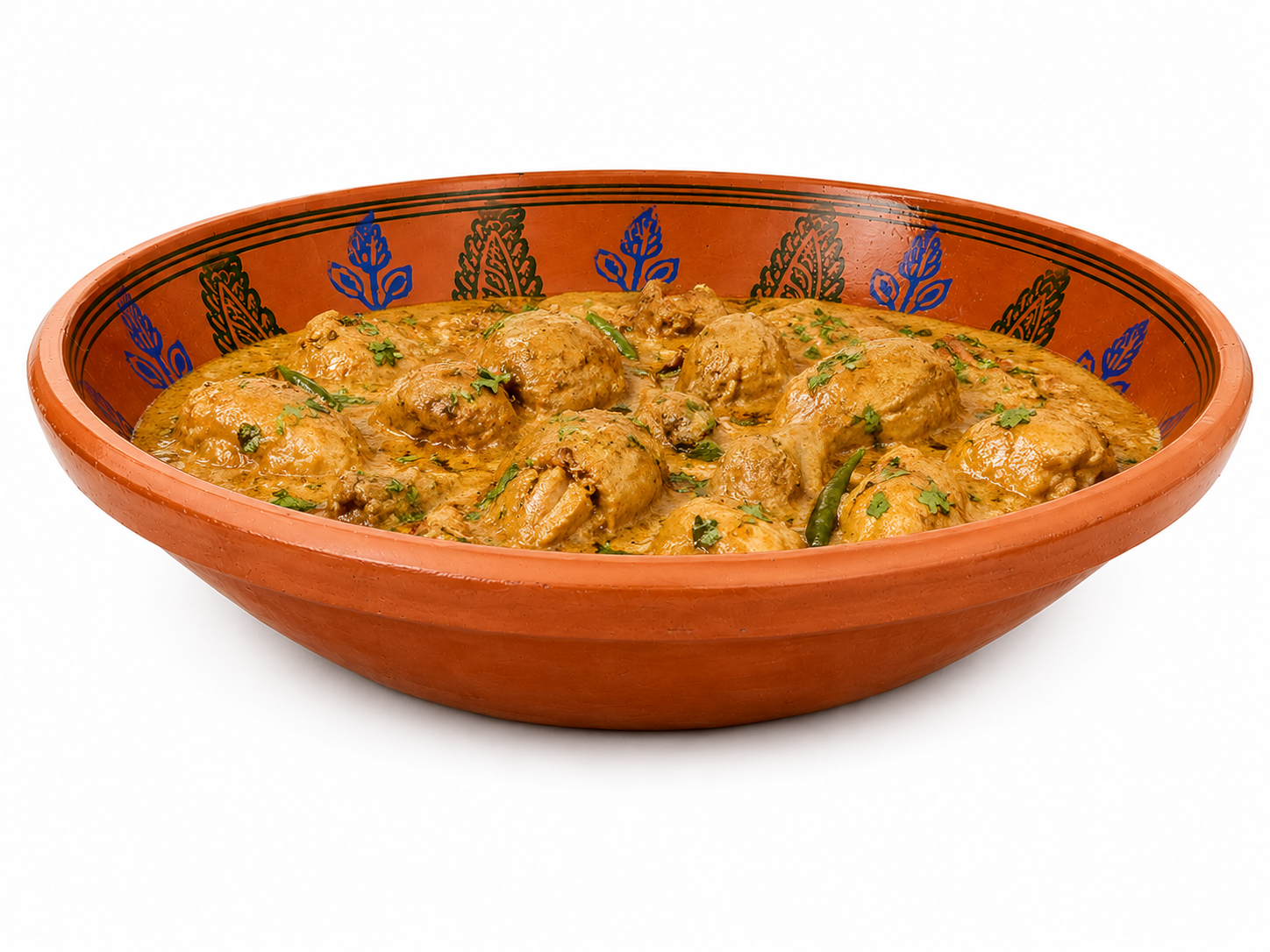 Terracotta Style Glazed Clay Bowl – Large LX, Count: 1 - Image 4